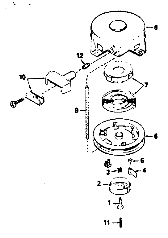 Rewind starter no. 590420a