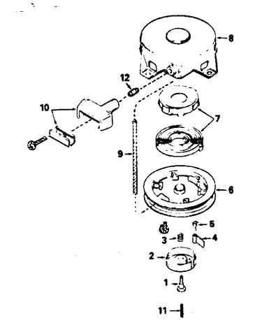 Rewind starter no. 590420a
