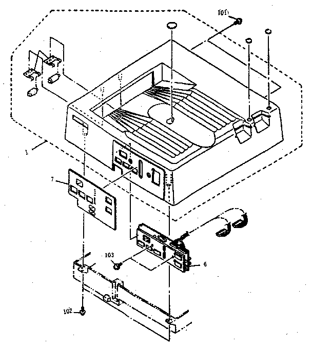 Top cover/operation unit
