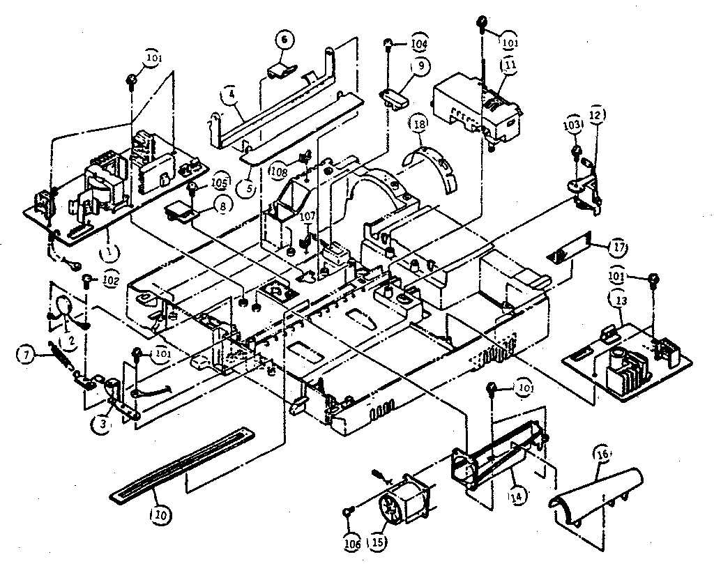Frame section ii (ps supply)