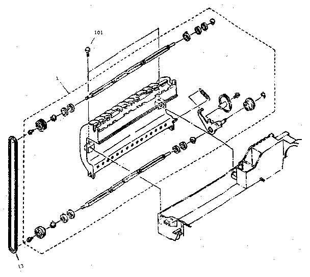 Paper exit assembly, upper