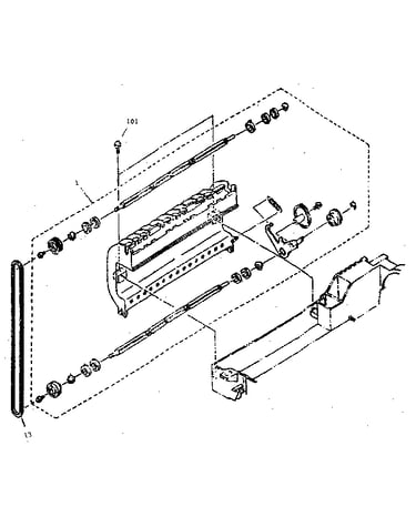 Paper exit assembly, upper