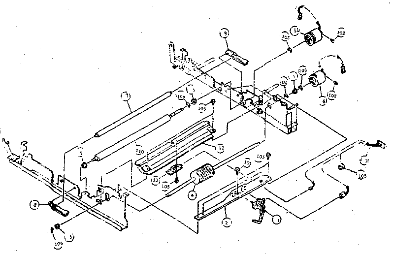 Paper feed/transport section