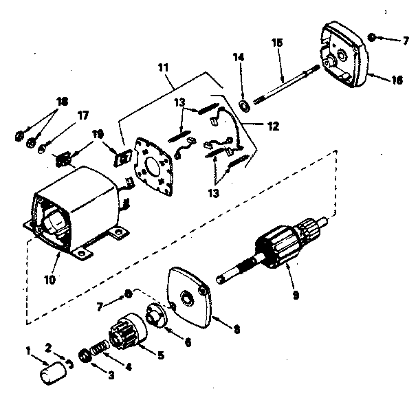 Starter motor no. 33605
