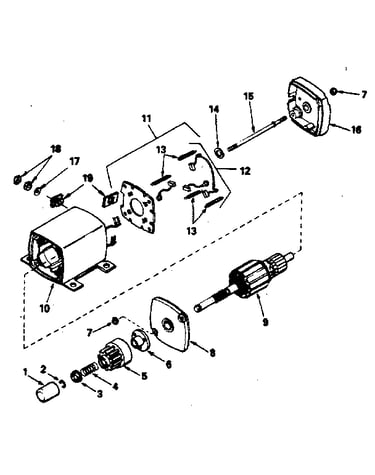 Starter motor no. 33605
