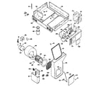 Kenmore 22301 (1988) rear case and plenum assembly diagram