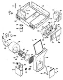 Rear case and plenum assembly