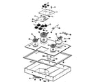 Kenmore 22101 (1988) cooktop diagram