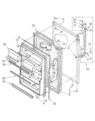 Refrigerator door