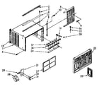 Kenmore 1068760780 cabinet parts diagram