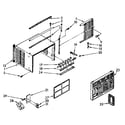 Kenmore 1068760782 cabinet parts diagram