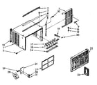 Kenmore 1068760782 cabinet parts diagram