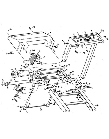 Motor assembly and control panel