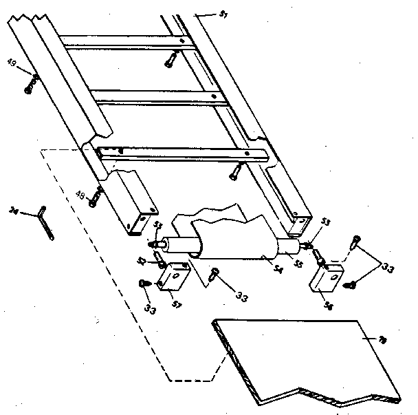 Rear roller assembly