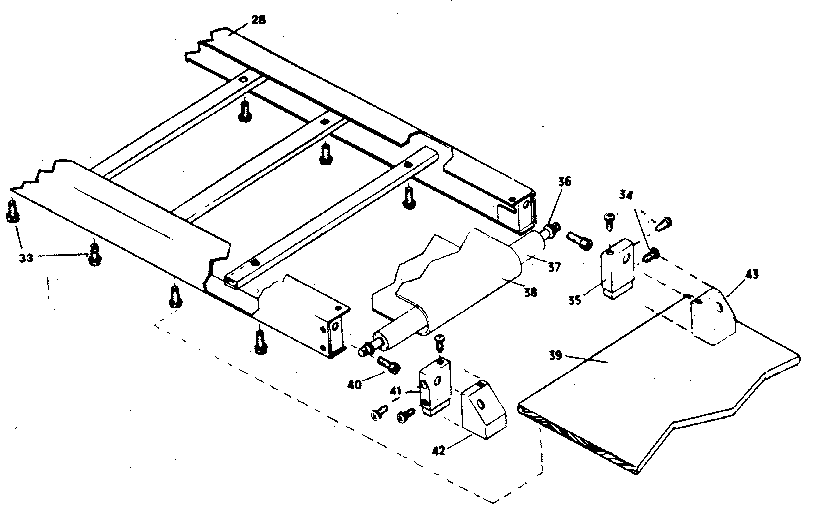 Rear roller assembly