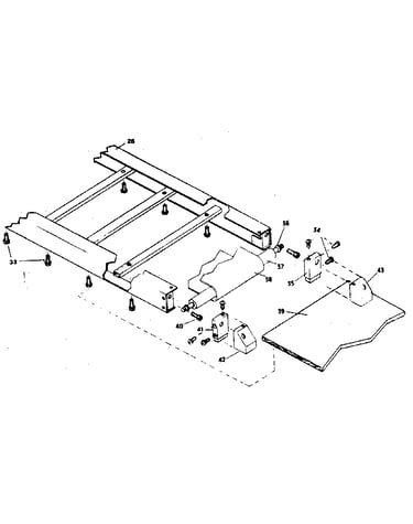 Rear roller assembly