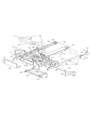 Motor and walking belt assembly