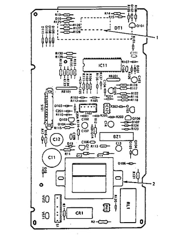Power and control circuit board (part no. 14461)