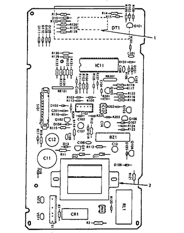 Power and control circuit board (part no. 14461)