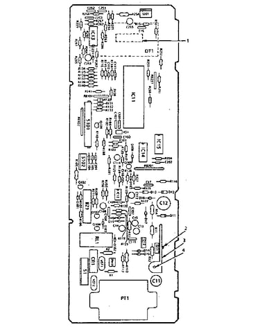 Power and control circuit board (part no. 14817)