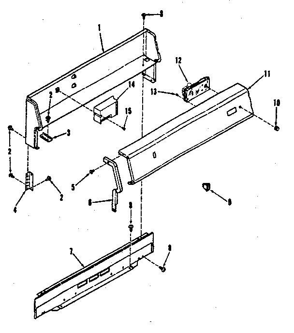Backguard section