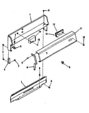 Backguard section
