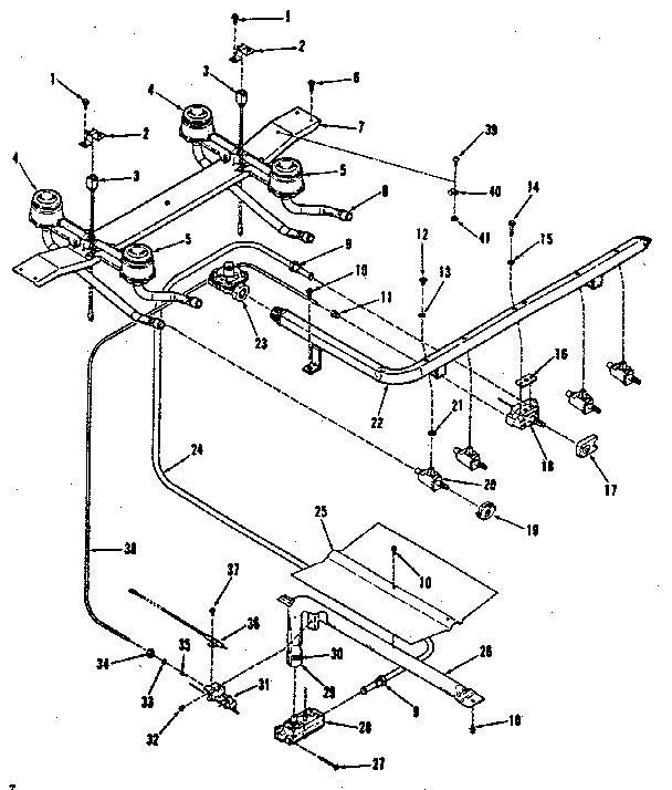 Burner section