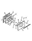 Oven door section for model no. 911.6138811, 911.7178811