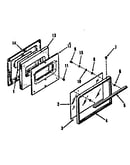 Oven door section for model no. 911.6158811, 911.6178811
