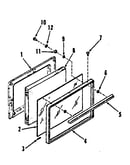 Oven door section for model number 911.7158811