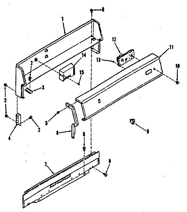 Backguard section