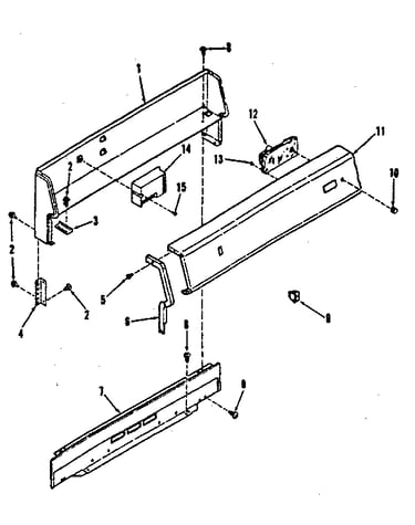 Backguard section
