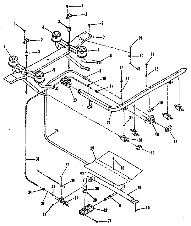 Burner section