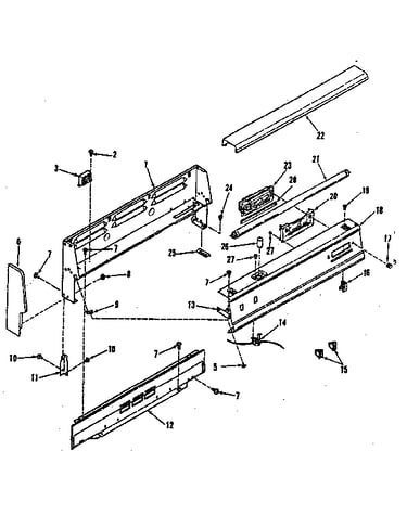 Backguard section