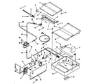 Kenmore 9117388810 broiler & oven burner section diagram