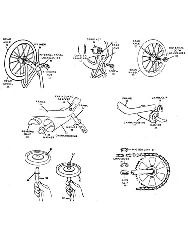 Wheel and crank assembly