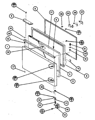 Freezer door