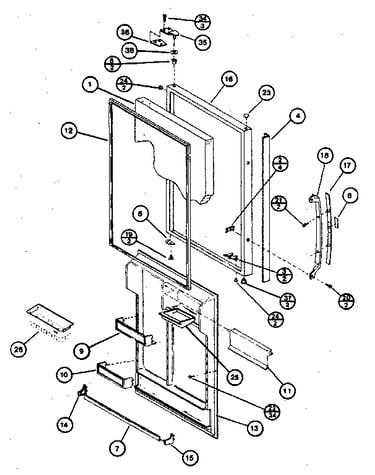 Refrigerator door