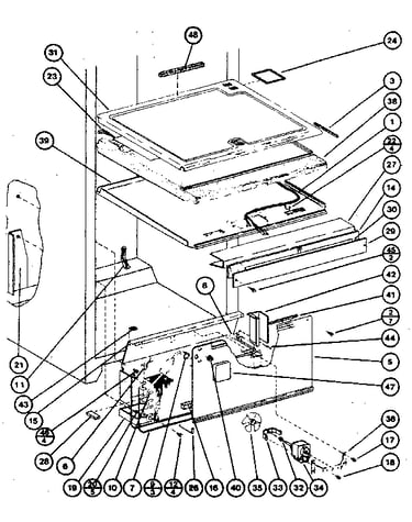 Comparment separator/divider block