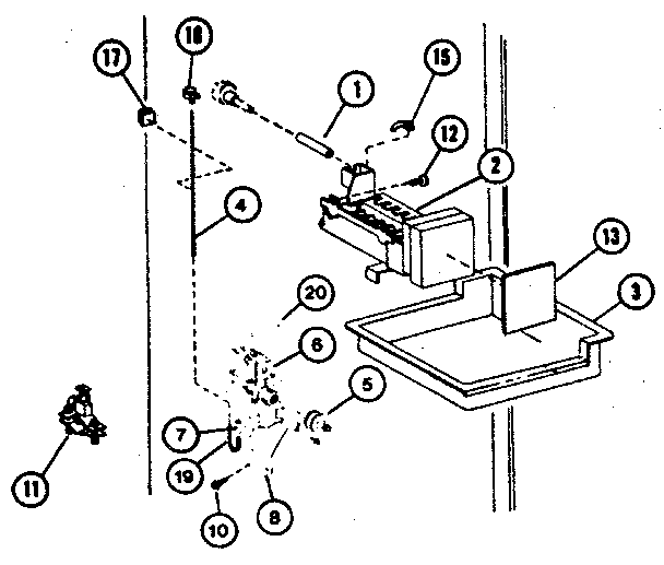Add on ice-maker