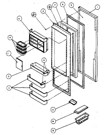 Refrigerator door