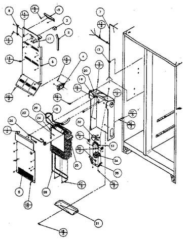 Evaporator and air handling