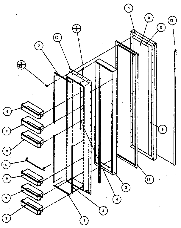Freezer door