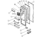 Amana SC25H refrigerator door diagram