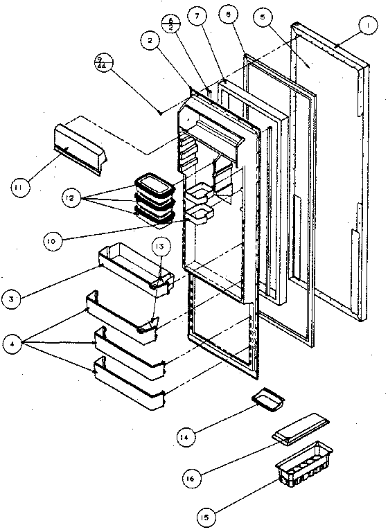 Refrigerator door