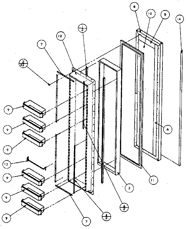 Freezer door