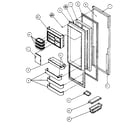 Amana SC25H refrigerator door diagram