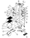 Freezer shelving and refrigerator light