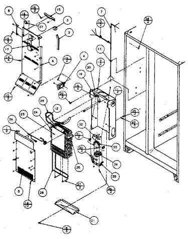 Evaporator and air handling