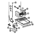 Amana SC25H add on ice-maker assembly for "h" model side by side models diagram